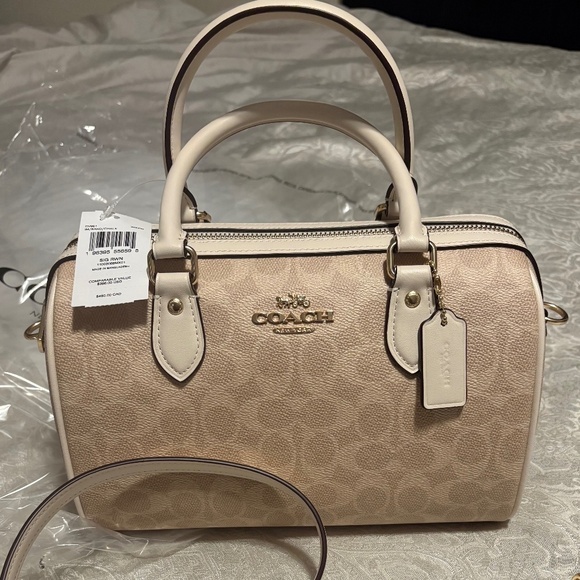 Coach Rowan Tan/Chalk NWT Never worn - Picture 1 of 7